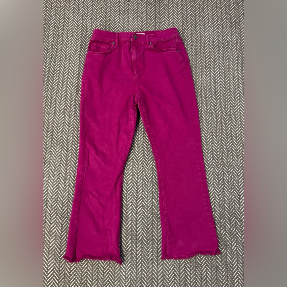 LOFT Fuchsia Denim Pants